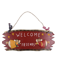 Табличка "Welcome friends"