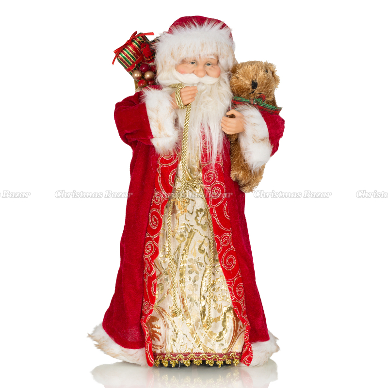 Дед Мороз с мишкой и подарками