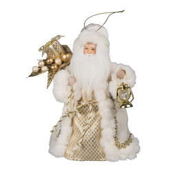 Дед Мороз с мешком подарков и фонарем