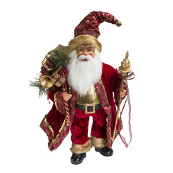 Санта Клаус в сапогах и с мешком подарков