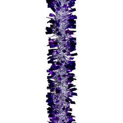 Мишура серебряно-фиолетовая
